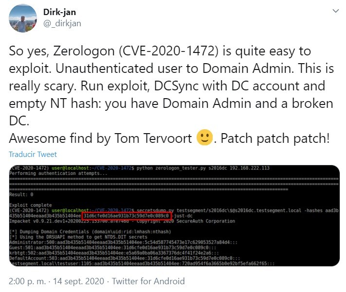 Zerologon